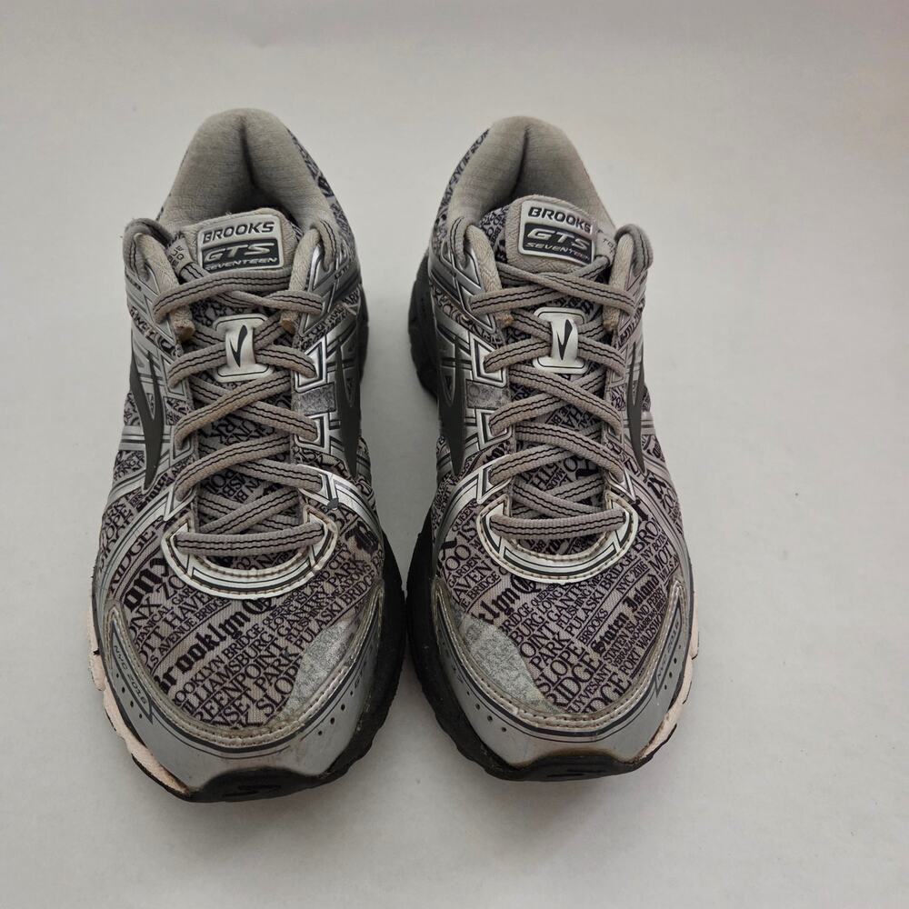 Brooks Adrenaline GTS 17 Gray Lady NYC Limited Edition Running Sneakers Sz 7 - Picture 2 of 15